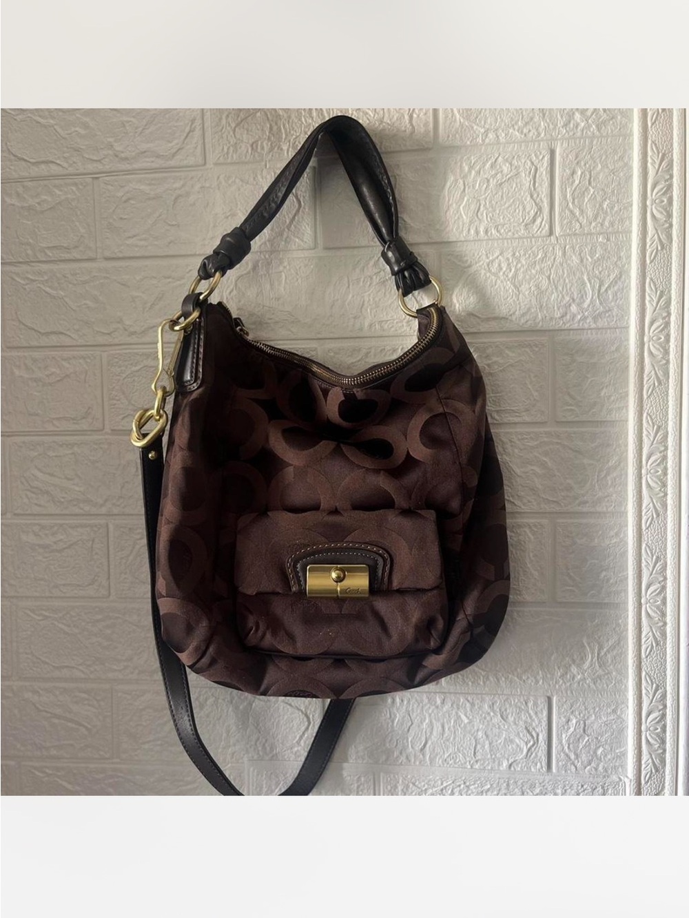 Coach Kristin sateen hobo